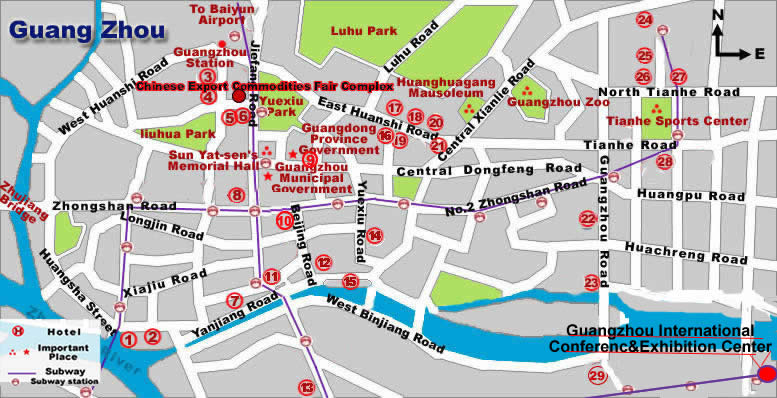 carte du guangzhou